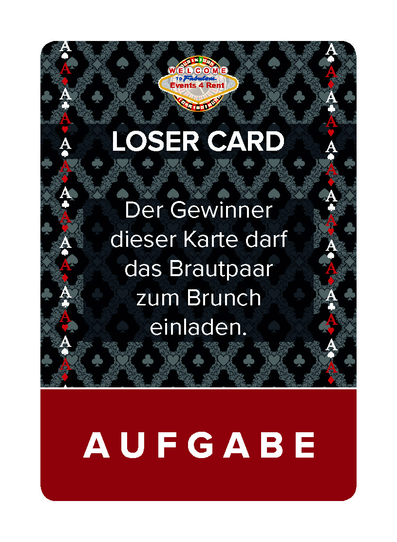 Loser Cards | Hochzeit Events4Rent