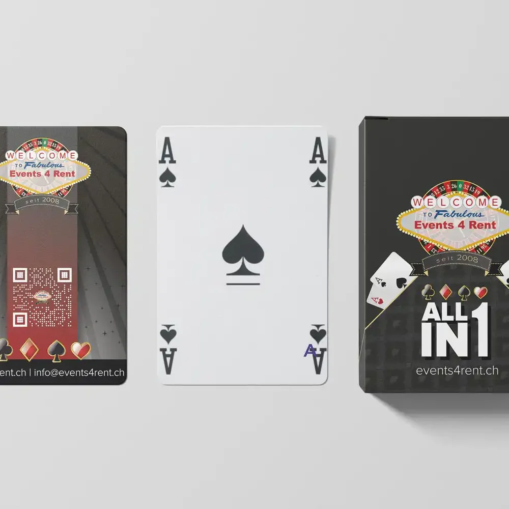 Personalisierte Spielkarten | Events4Rent