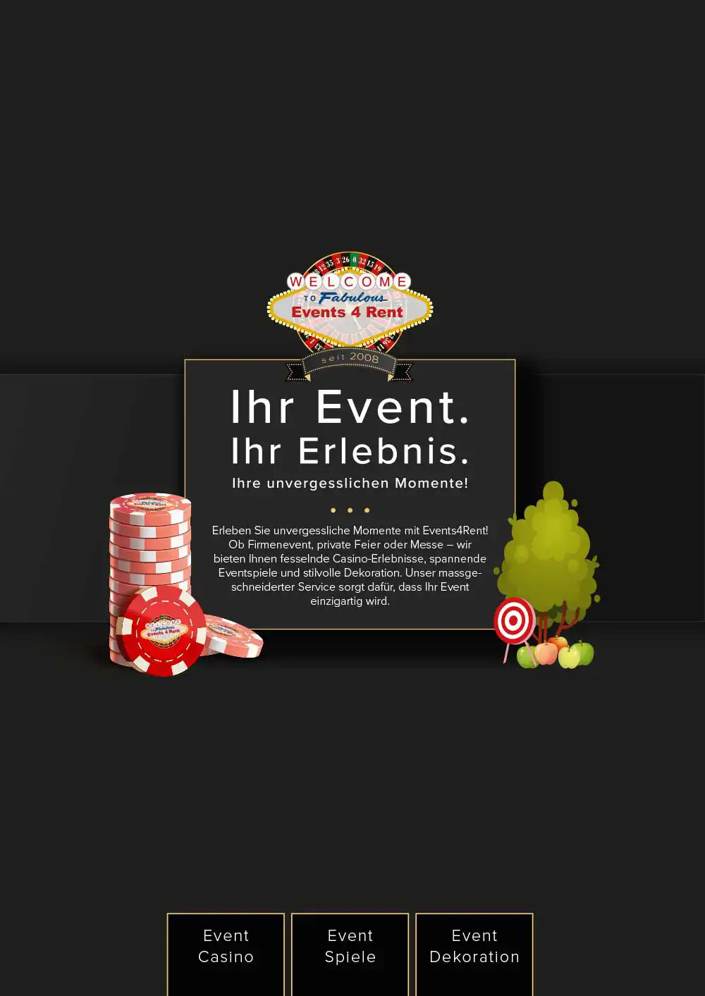 Unternehmensbroschüre Events4Rent | Medien