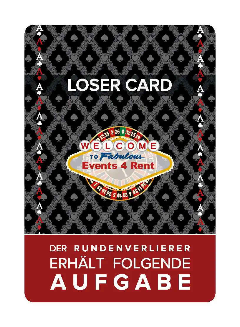 Individuelle Loser Cards | Individuelles Branding Events4Rent