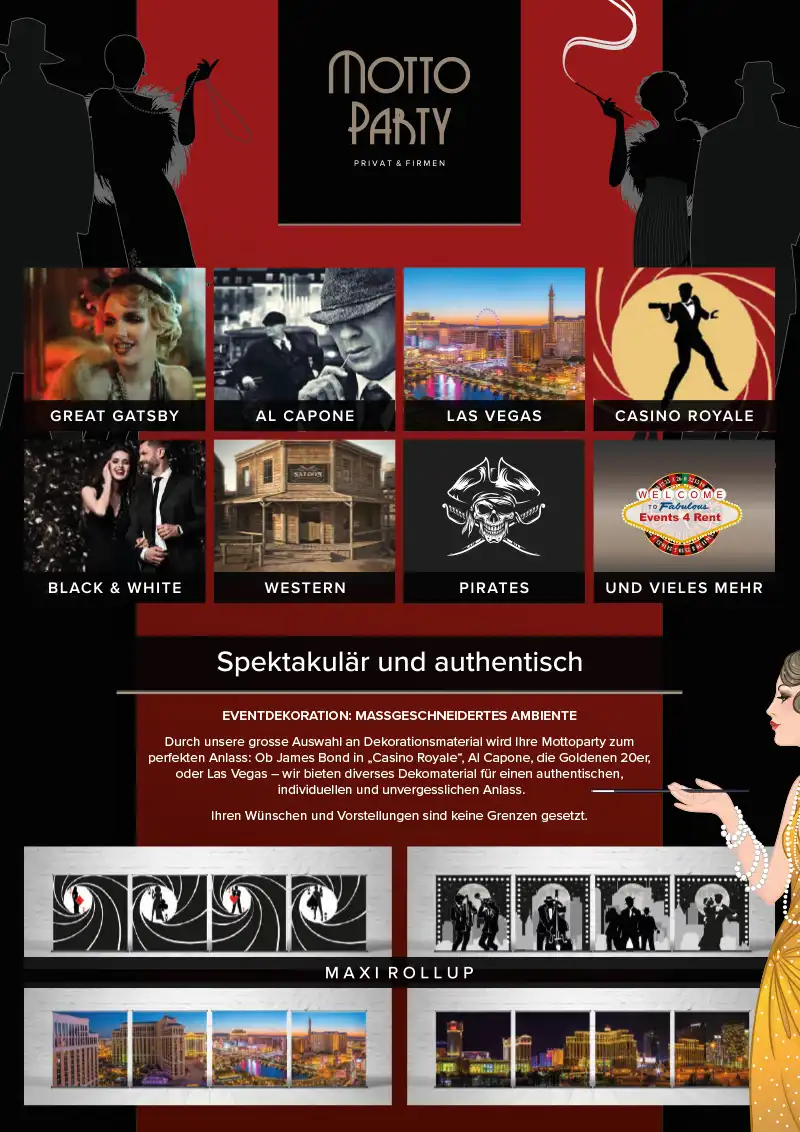 Mottoparty Events4Rent | Medien