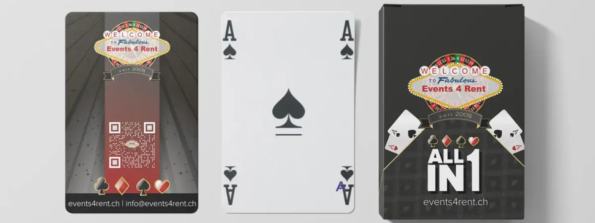 Personalisierte Spielkarten | Individuelles Branding Events4Rent News